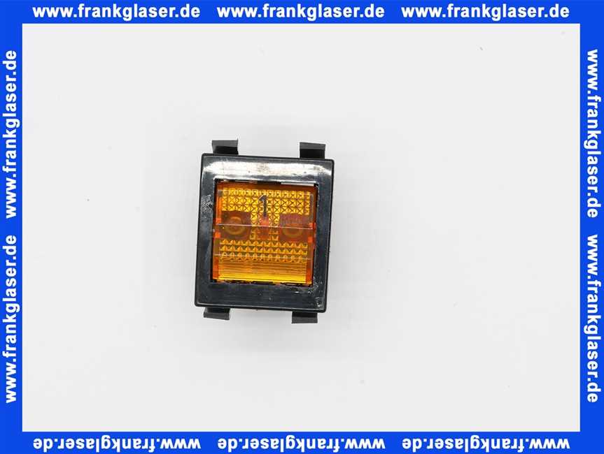 700914 Weishaupt Schalter 1300CBN-AS-B5 250V N/KA Wippe gelb transparent Aufdruck 1
