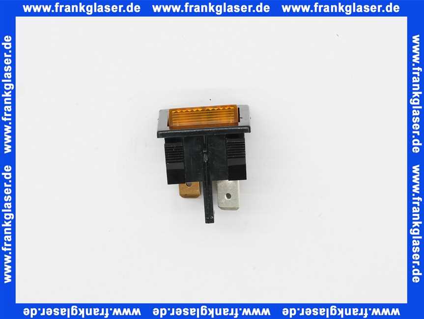 700914 Weishaupt Schalter 1300CBN-AS-B5 250V N/KA Wippe gelb transparent Aufdruck 1