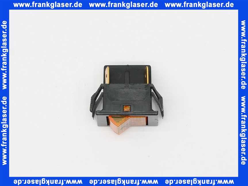 700916 Weishaupt Schalter 1302CBN-AS-B5 250V N/KA Wippe gelb transparent Aufdruck 2