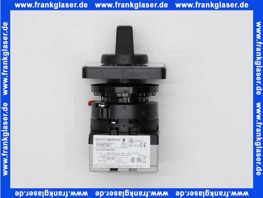 701210 Weishaupt Schalter A1/8ZM/F601/NS 1-polig Stellung 0-1