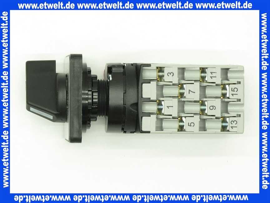 701222 Weishaupt Schalter WS4/8ZM/NS 4-polig Stellung 1-2