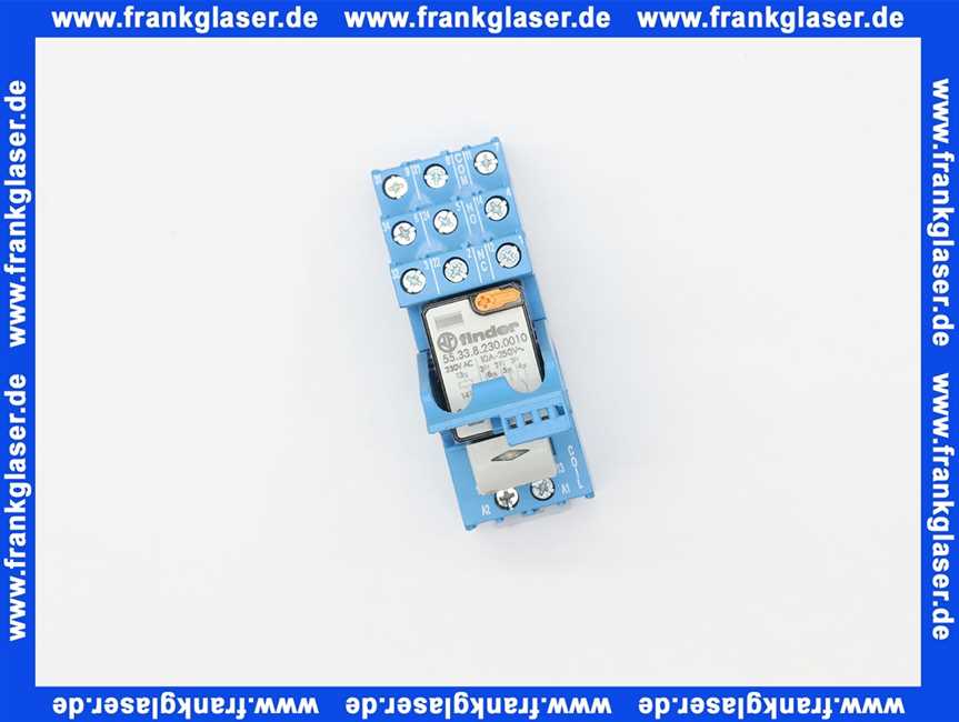 704297 Weishaupt Koppelbaustein 58.33.8.230.0060 Relais Nr. 55.33.8.230.0010 230V AC