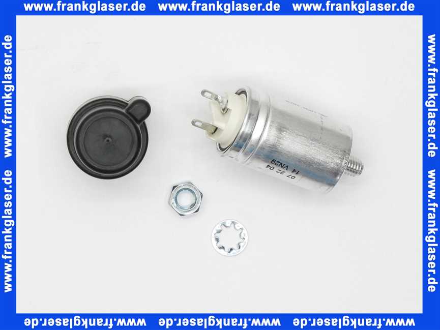 713472 Kondensator-Set 3,0 uF 420V Kondensator-Set 3,0 uF 420VAnschlussfahnen 2,8, mit KappeAbmessung: ø 30 x 48 mm langfür ECK02/H-2/1 ECK03/H-2/1