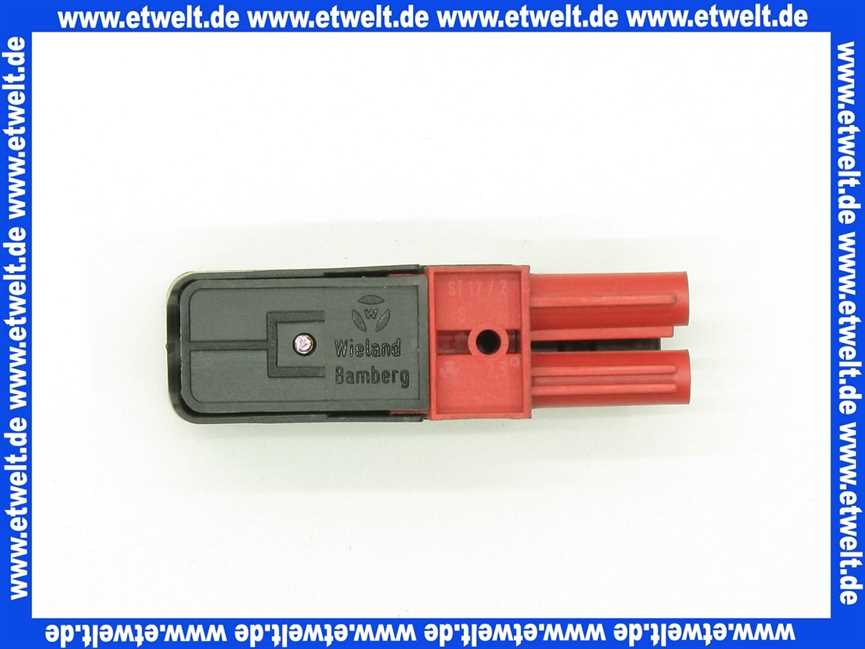 716153 Weishaupt Steckerteil ST17/2 rot Beschriftung 16