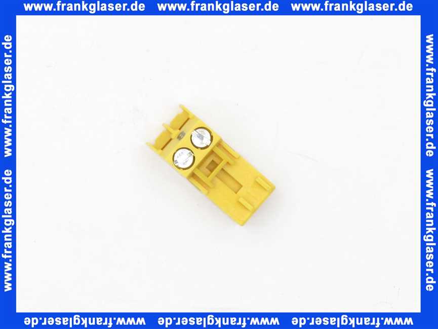 716201 Weishaupt Stecker Nr. 8 2-polig gelb Rast 5 Position laq, 2a Kodierung O1c