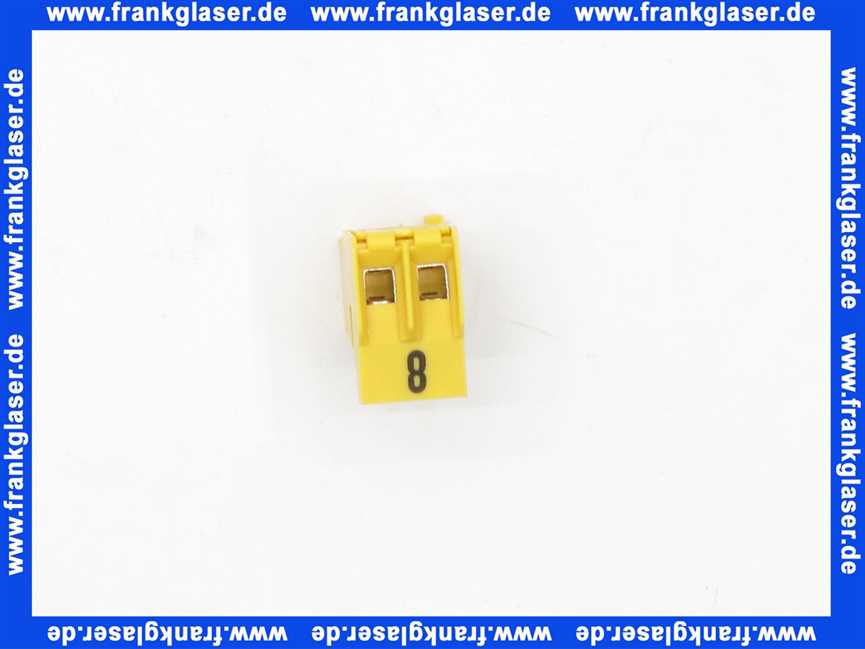 716201 Weishaupt Stecker Nr. 8 2-polig gelb Rast 5 Position laq, 2a Kodierung O1c