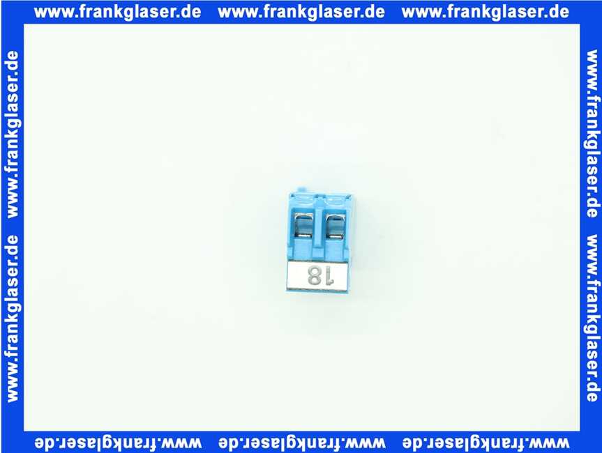 716204 Weishaupt Stecker Nr. 18 2-polig blau Rast 5 Pos. 1b, 2a, 2b, Kod. d20