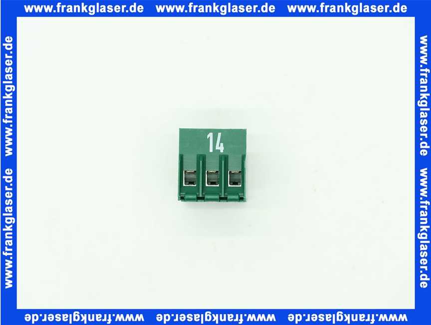 716208 Weishaupt Stecker Nr. 14 3-polig grün Rast 5 Position 3b Kodierung O1c, d30