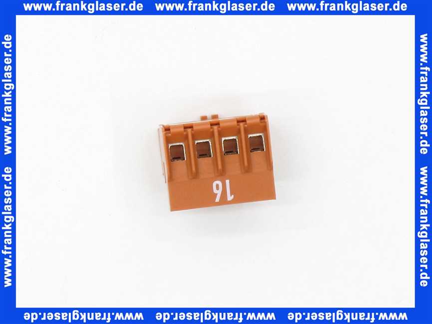716209 Weishaupt Stecker Nr. 16 4-polig braun Rast 5 Position 2a, 4b Kodierung d20, 03c