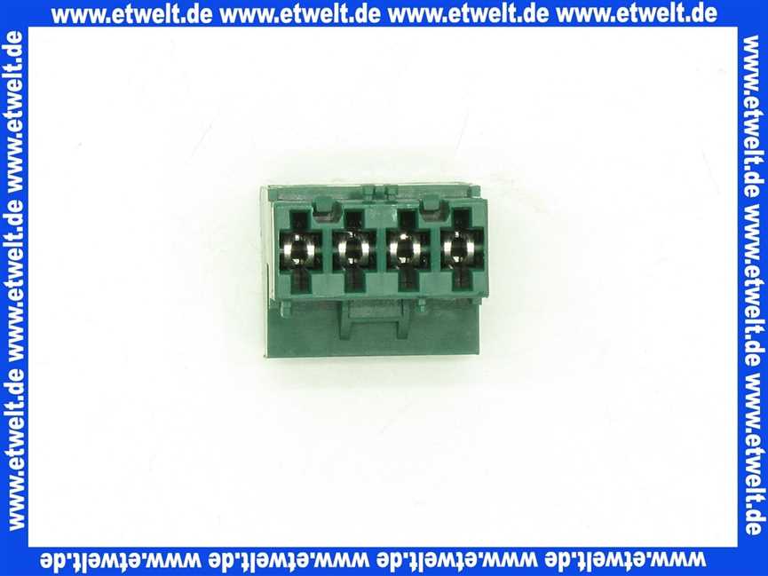 716210 Weishaupt Stecker Nr. 13 4-polig grün Rast 5 Position 1a, 3b Kodierung d20, 03c