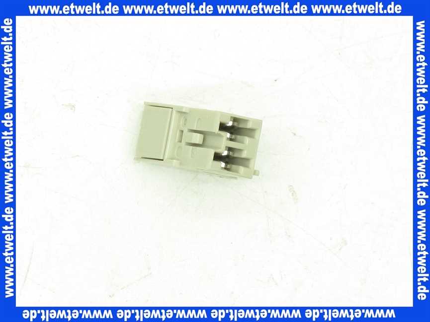 716239 Weishaupt Stecker B10 2-polig grau Rast 5 Pos. 1a