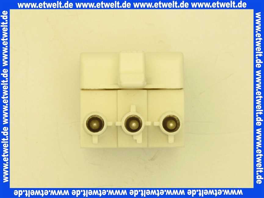 716538 Weishaupt Steckerteil ST18/3 Nr. 1 schwarz mit Doppelklemme, Beschriftung 1