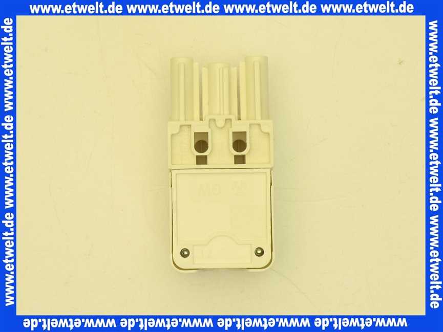 716538 Weishaupt Steckerteil ST18/3 Nr. 1 schwarz mit Doppelklemme, Beschriftung 1