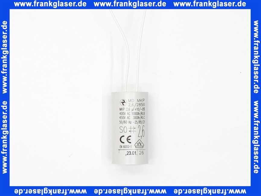 2162454 Wilo Anlauf Kondensator 2,6er mf