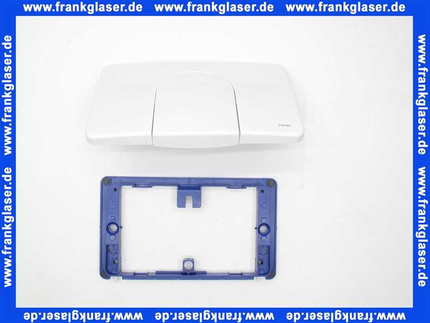 104001 Wisa Betätigungsplatte Drückerplatte Abdeckplatte weiß für Unterputzspülkasten