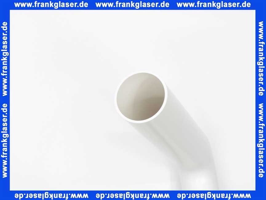 Wisa Spülrohrbogen 230x210 mm, weiß Material: PS 8050110101 zu Aufputz Spülkasten