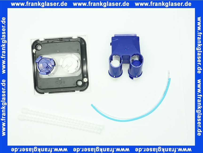 Wisa Bedienungsplatte Betätigungsplatte Luga DF, weiß pneum. für UP-Spülkasten XS 8050419601