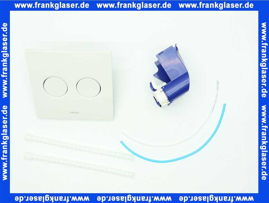 Wisa Bedienungsplatte Betätigungsplatte Luga DF, weiß pneum. für UP-Spülkasten XS 8050419601