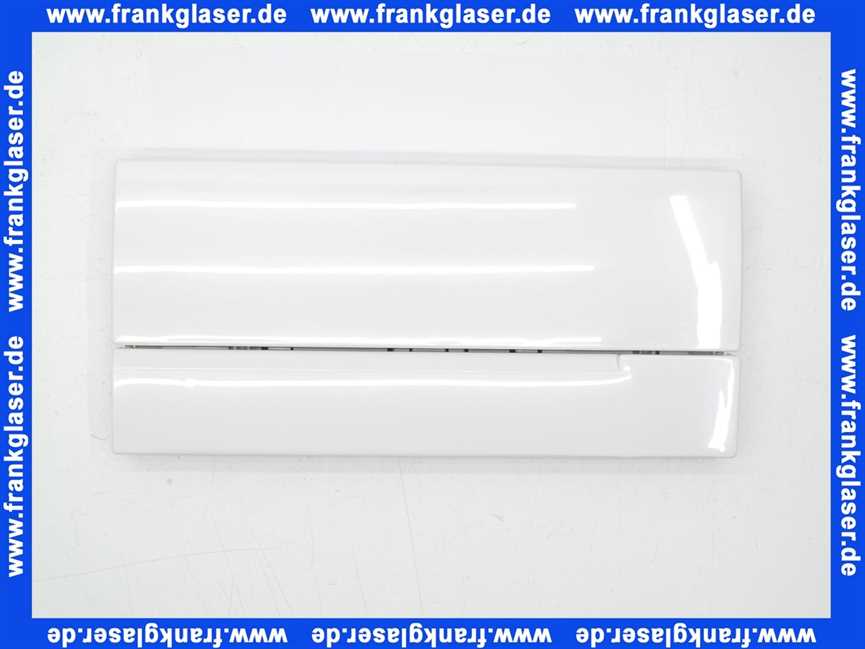 8050420300 Wisa Bedienplatte Betätigungsplatte weiß zu Wisa 2000 UP Spülkasten