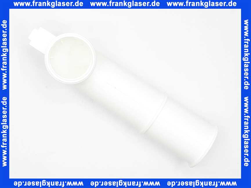 Wisa UP-Spülrohrbogen mit Lasche L=195 zu UP-Spülkasten XF/399 GR0003