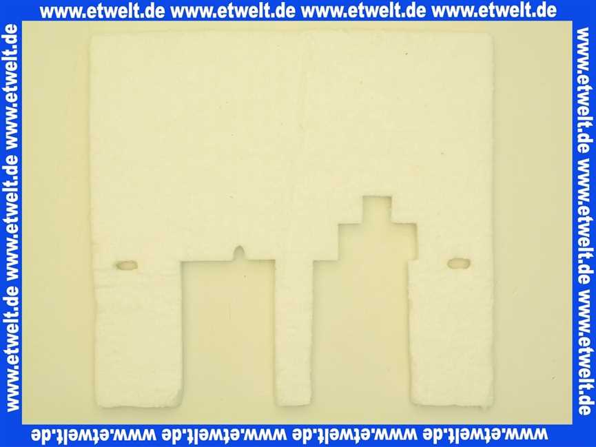 1614017 Wolf Isolierung für Brennerplatte NG-3E-17