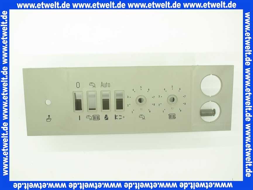 1710000 Wolf Regelungsgehäuse Unterteil m. Frontschild, GU/GG