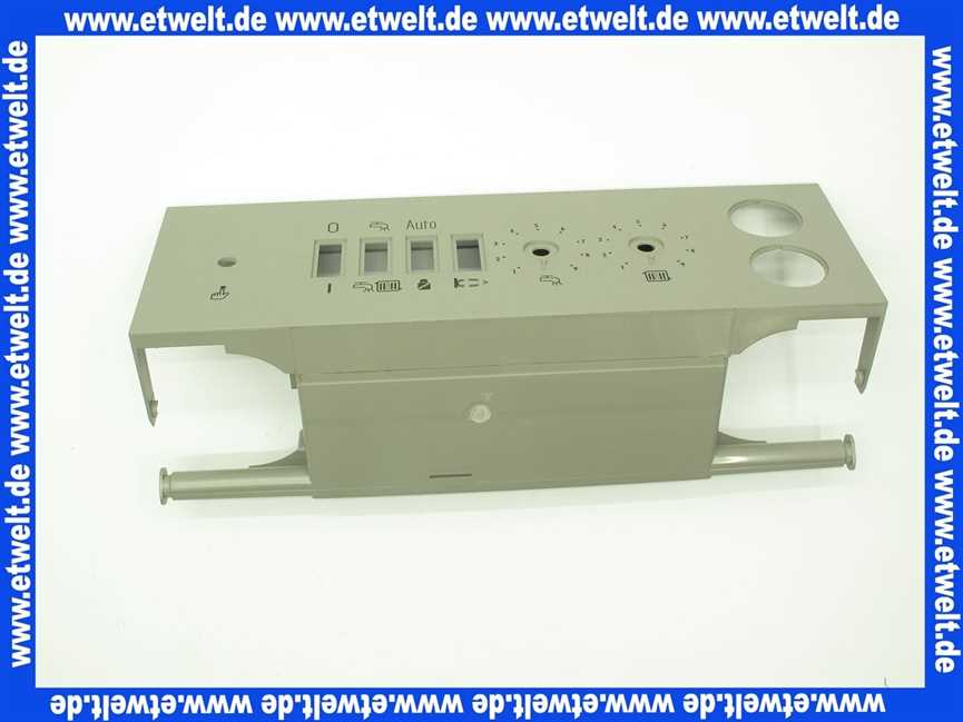 1710000 Wolf Regelungsgehäuse Unterteil m. Frontschild, GU/GG