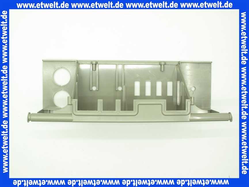 1710000 Wolf Regelungsgehäuse Unterteil m. Frontschild, GU/GG