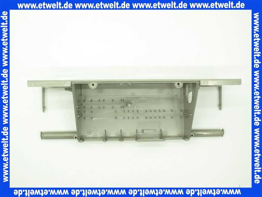 1710000 Wolf Regelungsgehäuse Unterteil m. Frontschild, GU/GG