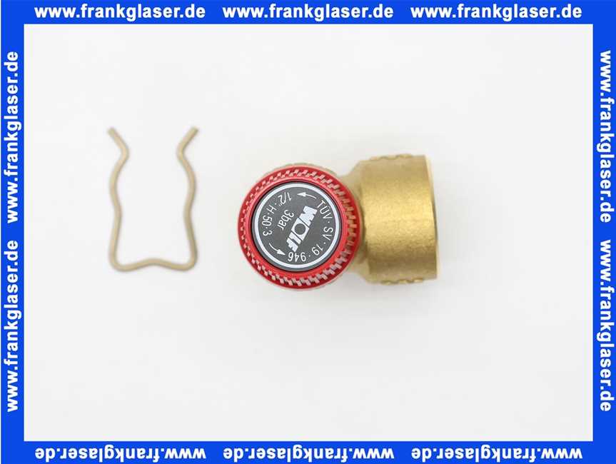 2070315 Wolf Sicherheitsventil 3 bar mit Klammer