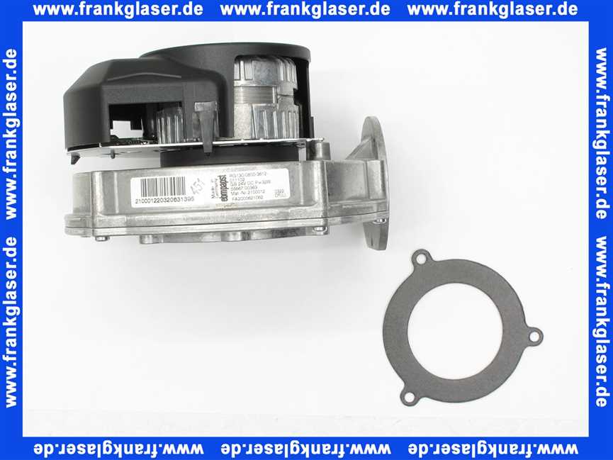 210001299 Wolf Ventilator mit Drei-Loch-Flansch ab 11/99 (ersetzt Art.- Nr. 21 00 012, 86 02 542)