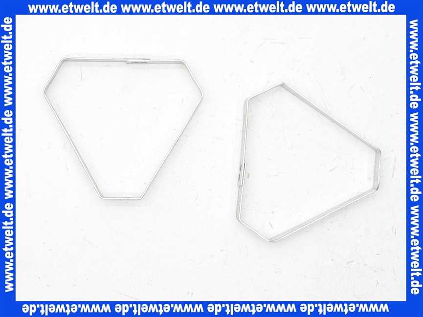 2600025 Wolf Ersatzteil Zentrierdreieck (2St.) für LAF 63/96, Heizwert,
