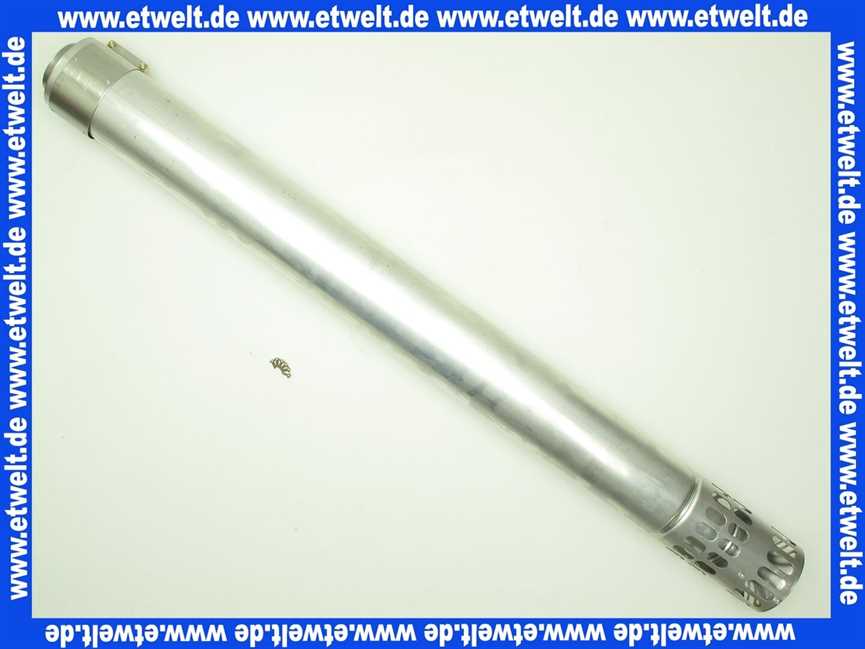2600035 Wolf Ersatzteil Luft-/Abgasrohr DN63/96 L:1041mm m. Windschutz,