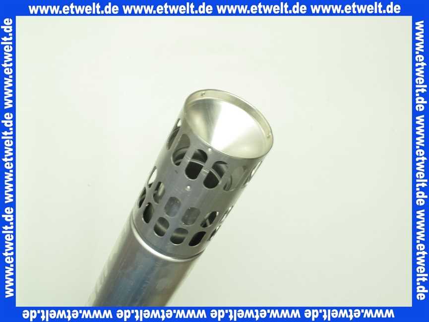 2600035 Wolf Ersatzteil Luft-/Abgasrohr DN63/96 L:1041mm m. Windschutz,