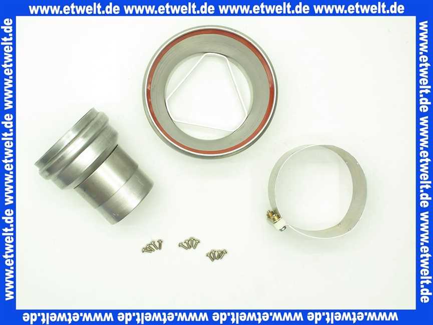 2600061 Wolf Ersatzteil Übergang DN93/96 auf DN80/125 für Luft-/Abgasführung,