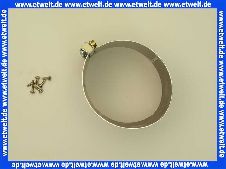 2600072 Wolf Ersatzteil Schelle DN96 für Luftrohr Breite 100mm,