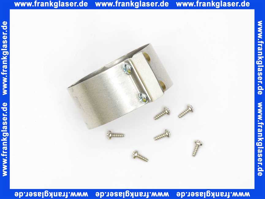 2600080 Wolf Ersatzteil Schelle DN63 für Abgasrohr Breite 30mm