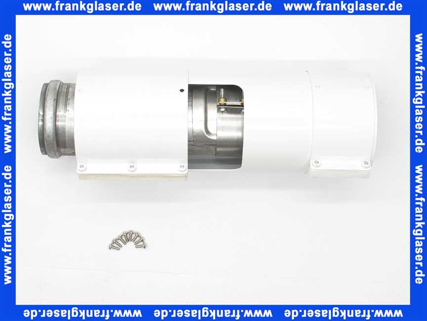 2600135 Wolf Luft-7 Abgasrohr D 96/63 mit Revisionsöffnung weiss Lange 270 mm