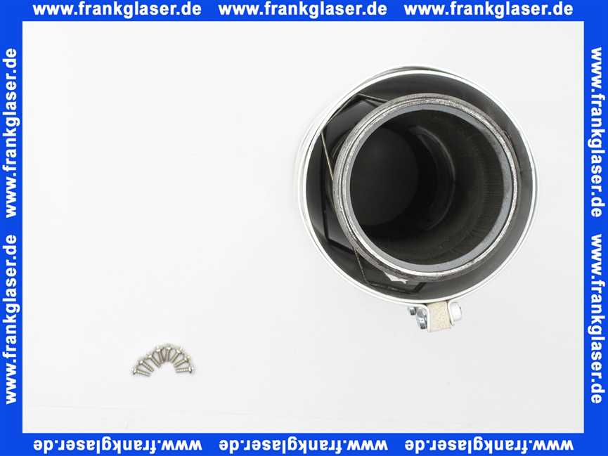 2600135 Wolf Luft-7 Abgasrohr D 96/63 mit Revisionsöffnung weiss Lange 270 mm