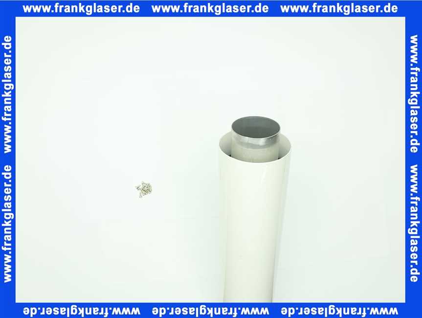 2600405 Wolf Ersatzteil Luft-/Abgasrohr DN63/96 L:962mm weiß,