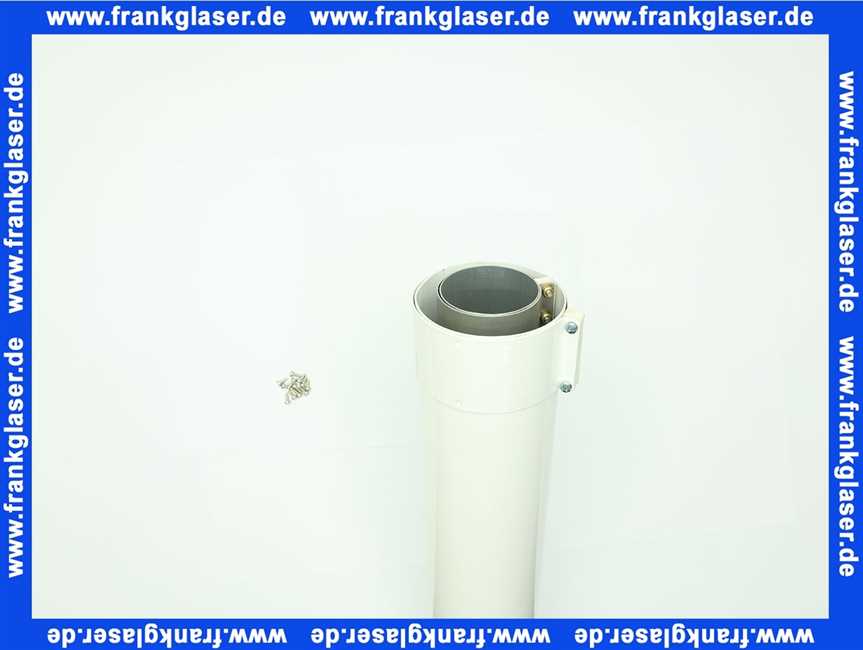 2600405 Wolf Ersatzteil Luft-/Abgasrohr DN63/96 L:962mm weiß,