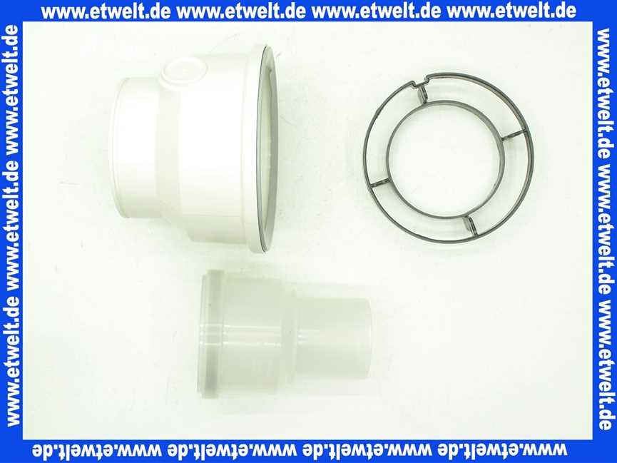 2651216 Wolf Ersatzteil Übergang DN60/100 auf DN80/125 für Luft-/Abgasführung,