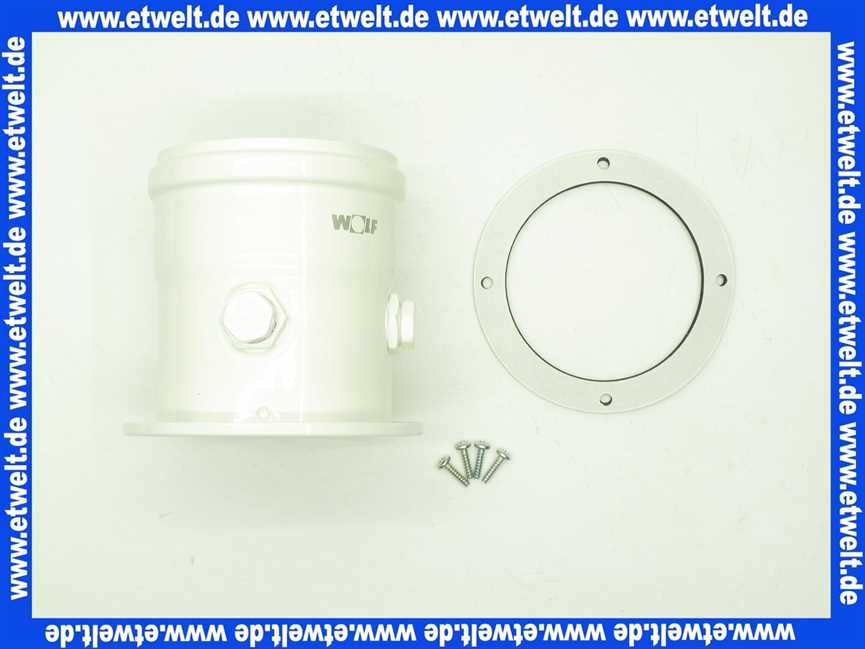 2651236 Wolf Geräteanschluss mit Messöffnung vertikal