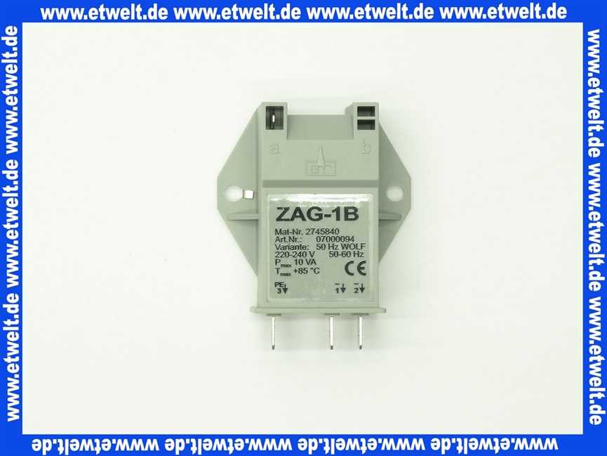 274584099 Wolf Zündtrafo einpolig