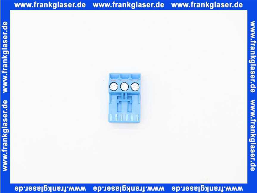 Wolf STECKER 3-POL. RAST 5 in LICHTBLAU L/PE/