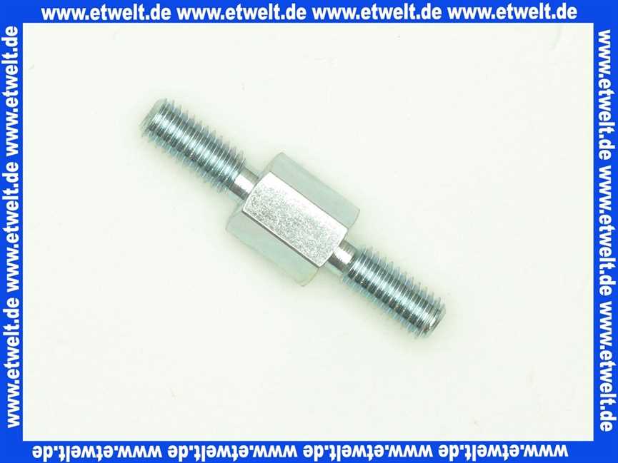 3450910 Wolf Distanzschraube M6x42 SW10