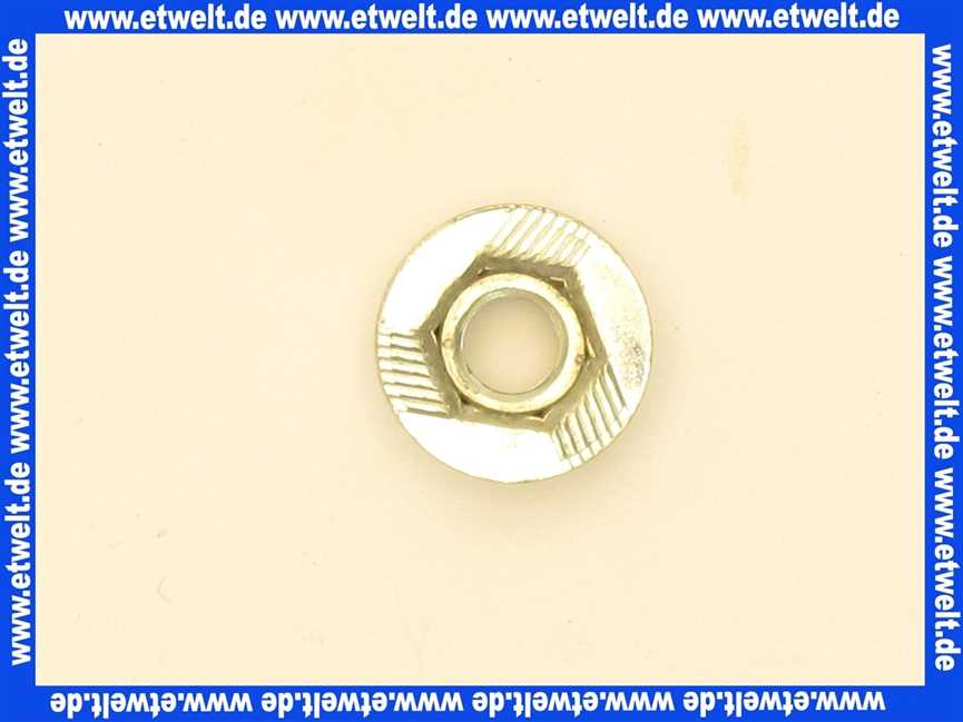 3450980 Wolf 6-Kantmutter M6 selbstsichernd