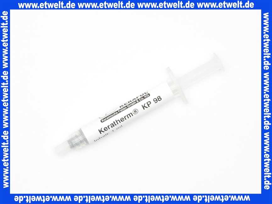 Wolf Wärmeleitpaste Keratherm KP98 3501615 1 Gramm