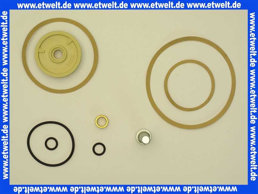 3901025 Wolf Ersatzteil Dichtungssatz für 3 u. 4-Wege- mischer aus Guss,
