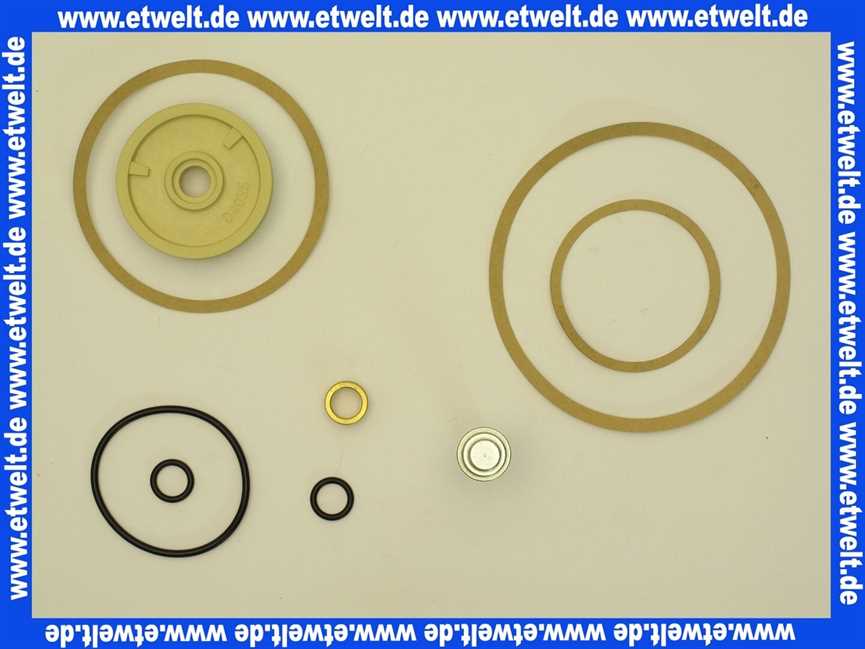 3901025 Wolf Ersatzteil Dichtungssatz für 3 u. 4-Wege- mischer aus Guss,